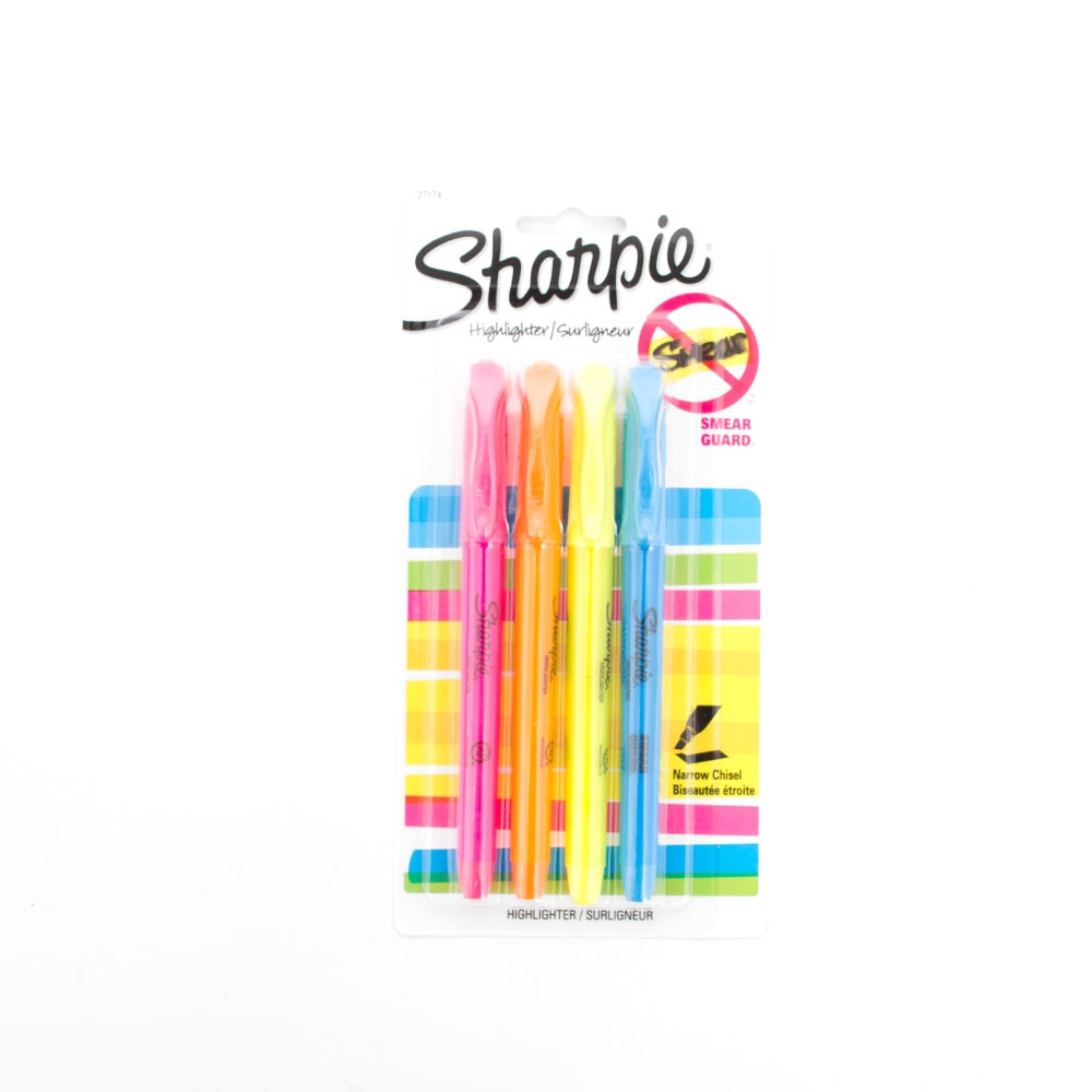 Sharpie, Pocket, Highlighers, 4 Set